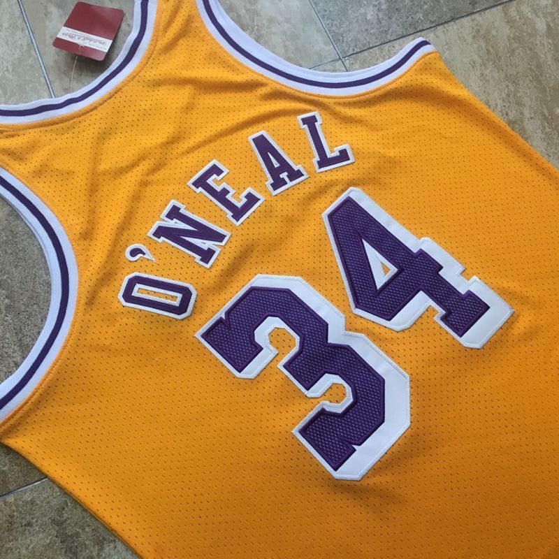 Men's Shaquille O'Neal Yellow Retro Classic Team Jersey