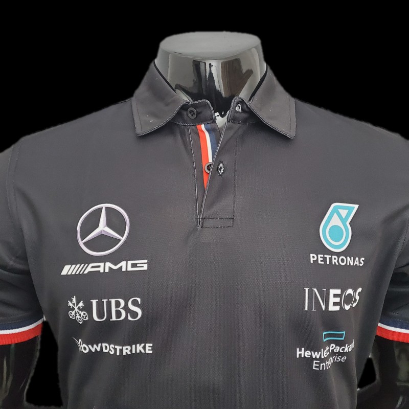 F1 Formula One Racing Suit; Mercedes POLO Black 