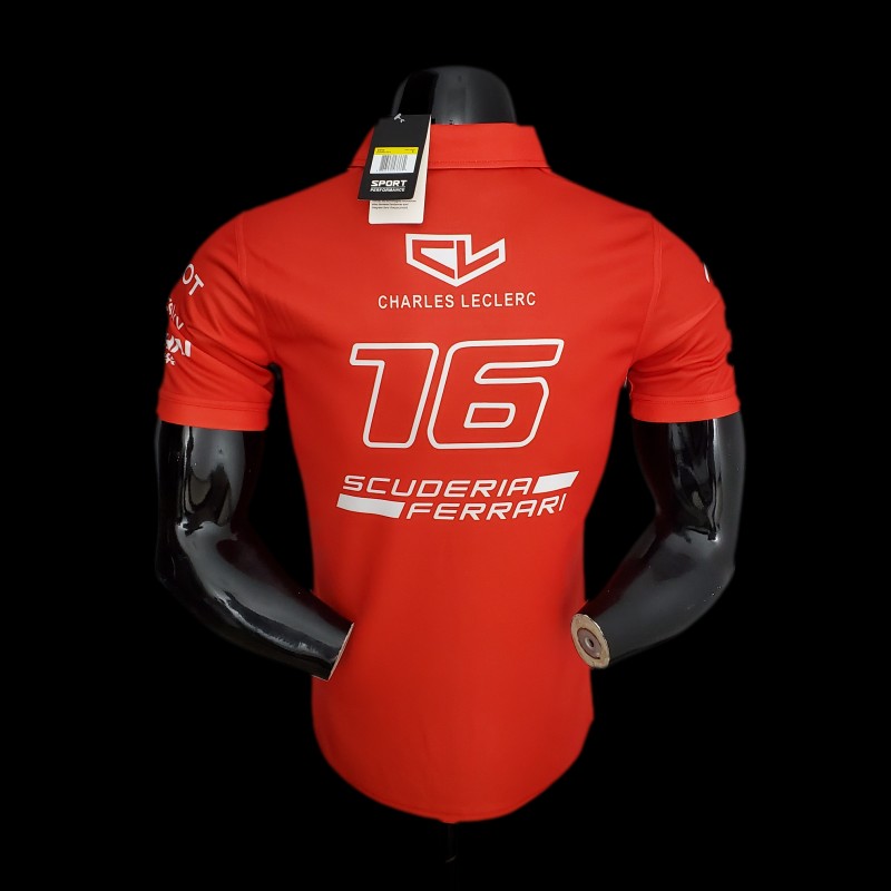 F1 Formula One 2022 Ferrari Polo Red 