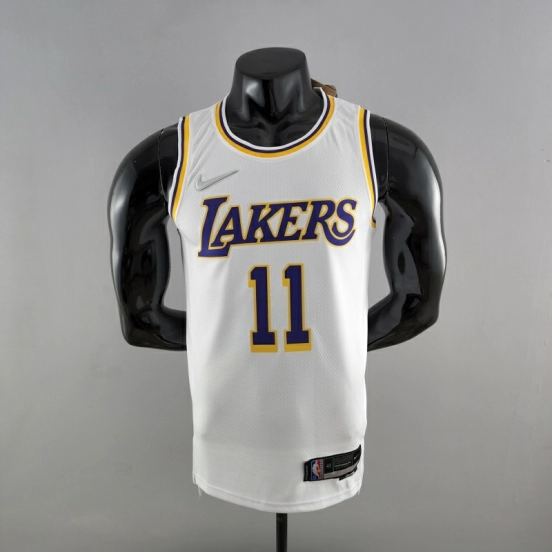 75th Anniversary IRVING #11 Los Angeles Lakers White NBA Jersey