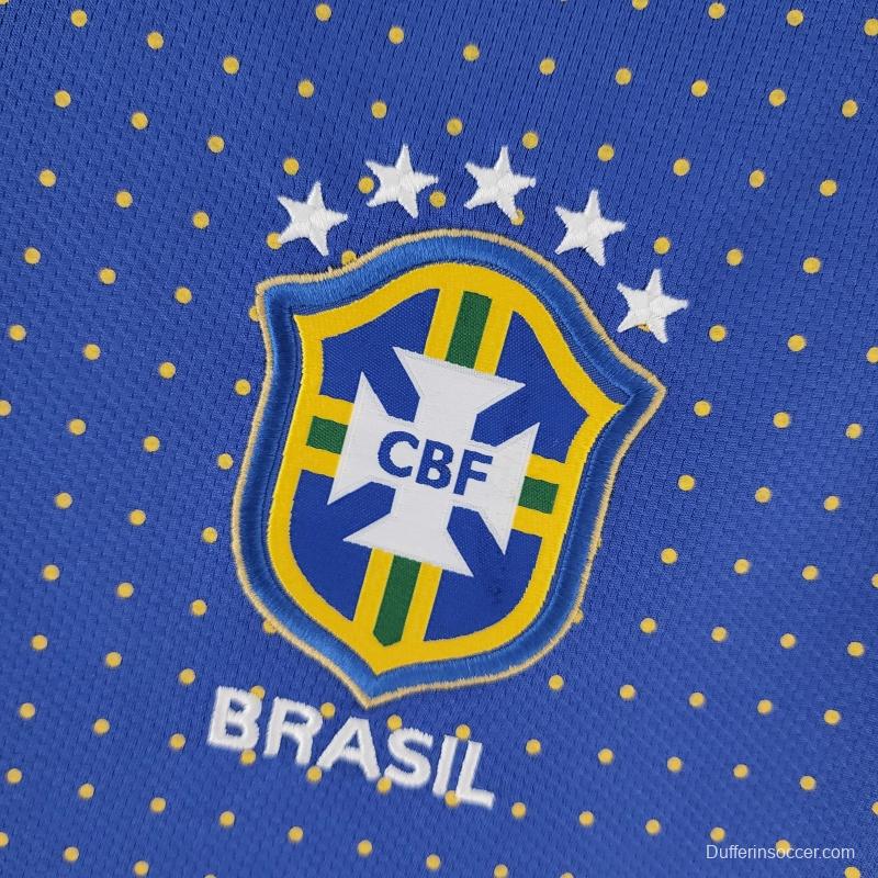 Retro 2010 Brazil Away Soccer Jersey