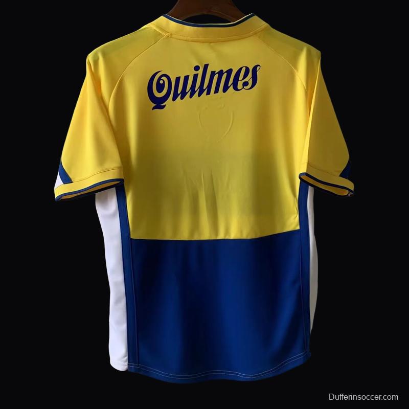 Retro 01/02 Boca Juniors Away Yellow Jersey