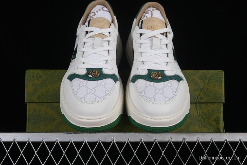 Gucci Chunky B Screener GG Sneakers Retro Style with Classic GG Canvas and Leather Trim - 9Y9209666