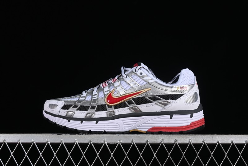 Nike P-6000 Retro Casual Sneakers Dad Shoes with Layered Design - BV1021-101