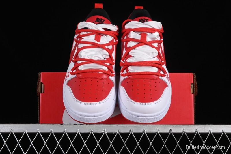 Nike Court Borough Low-Top Casual Sneakers with Dragon Emblem and Splatter Ink Vibe Style - DV5456-600