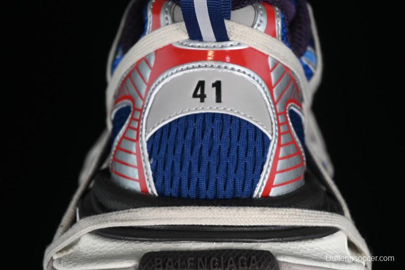 Balenciaga Phantom Sneaker 10th Generation Lace-Up Running Shoes with Transparent Heel Strap - W3XLL0525