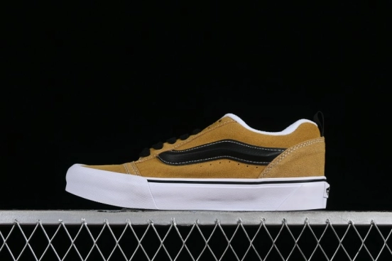 Vans Classics Knu Skool Retro Skate Shoes with Thick Tongue and Oversized Toe - VN0009QC5QJ1