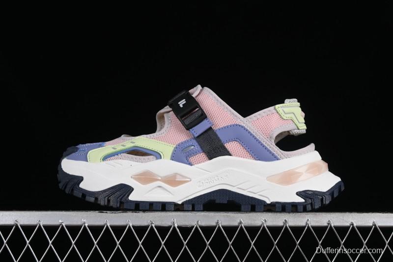 Fila Fusion Thick Sole Hard Candy Sandals - T12W421403FRB