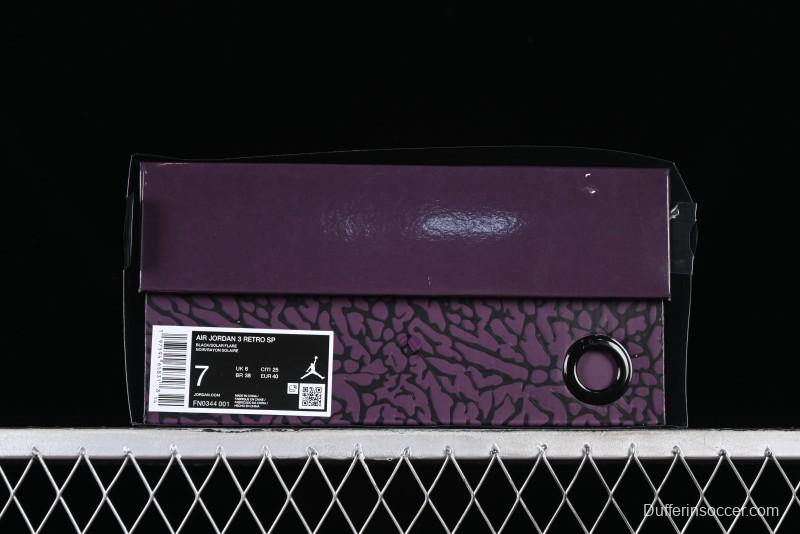 Nike Air Jordan 3 Retro "Rio" Collaboration Sneakers with Gradient Heel and J Balvin Logo - FN0344-001