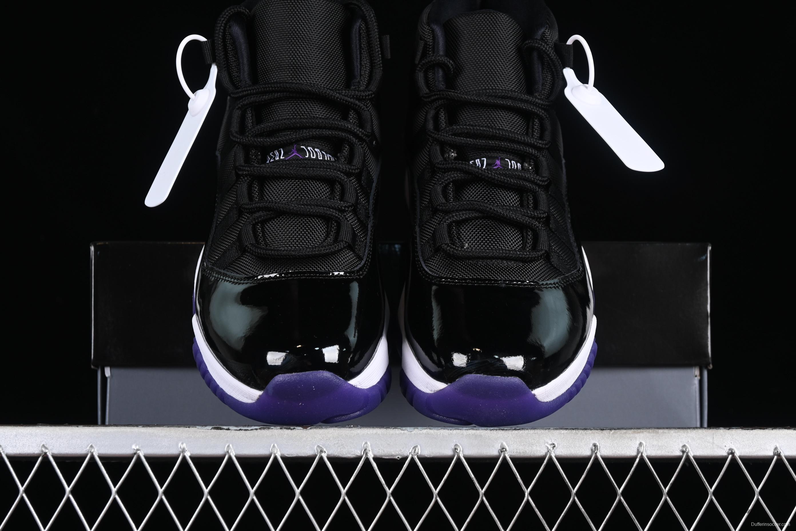 Nike Air Jordan 11 Retro Basketball Shoes with Patent Leather and Carbon Fiber Plate - CT8812-999