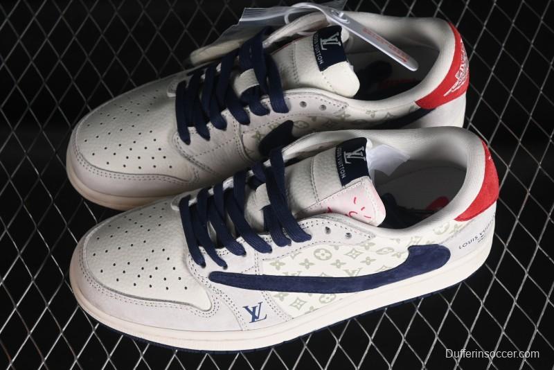 Nike Air Jordan 1 Low OG SP Travis Scott x Fragment Design Collaboration Sneakers - YQ2088-668