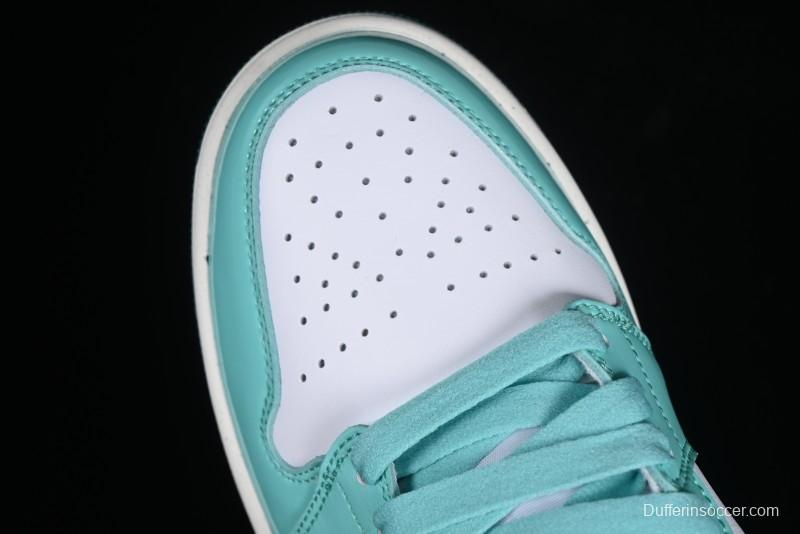Nike Air Jordan 1 Mid "Bleached Turquoise" Casual Sneakers - DZ3745-300