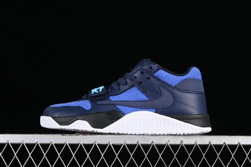 Nike Travis Scott x Jordan Cut The Check AJ1 Basketball Shoes with Velcro Strap - FZ8117-001