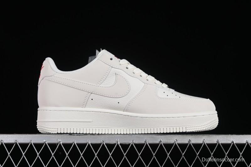 Supreme x Nike Air Force 1'07 Low Off-White Casual Skate Shoes with Zoom Air Cushion - HD1968-007