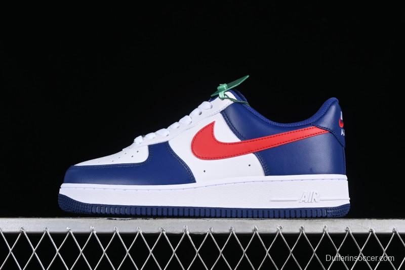 Nike Air Force 1 '07 Low White Blue Red Casual Shoes - CZ9164-100