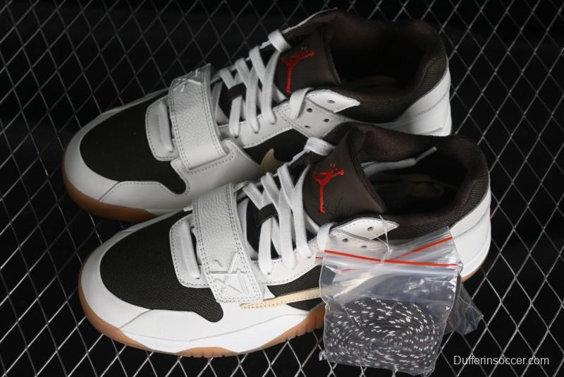 Nike Travis Scott x Jordan Cut The Check AJ1 Basketball Shoes with Velcro Design - FZ8117-100