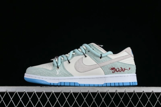 Nike SB Dunk Low Year of the Dragon Limited Edition - Gray Hook Dragon Soaring High Anniversary Premium Custom Low-Top Casual Skate Shoes - SJ2068-230