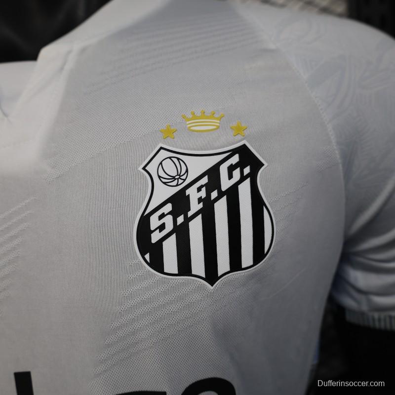 Player Version 25/26 Santos Home Jersey With Sponsors