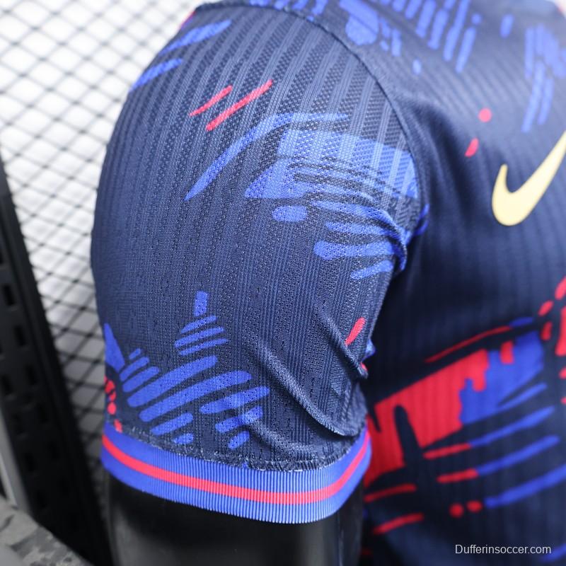 Player Version 25/26 FC Barcelona Navy Blue with Spotify Sponsor Jersey