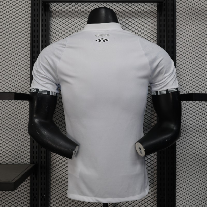 Player Version 25/26 Santos Home Jersey With Sponsors