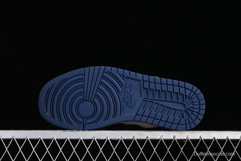 Nike Air Jordan 1 Low LV Collaboration - Light Blue Retro Casual Sneakers - SJ9950-003