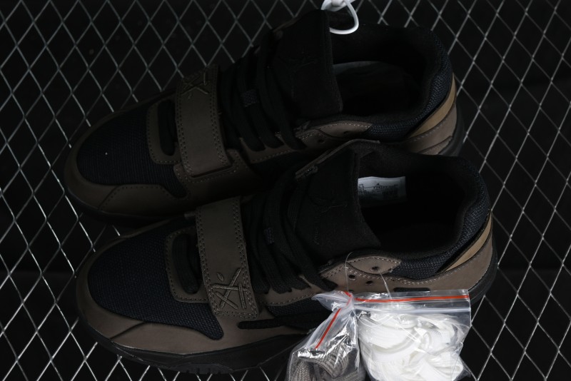 Nike Travis Scott x Jordan Cut The Check AJ1 Basketball Shoes with Velcro Design - FZ8117-200