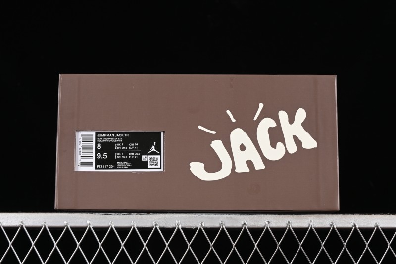 Nike Travis Scott x Jordan Cut The Check AJ1 Basketball Shoes with Velcro Design - FZ8117-204