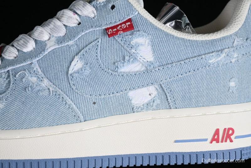 Levi's x Nike Air Force 1 '07 Low Denim Casual Sneakers - CH2211-168