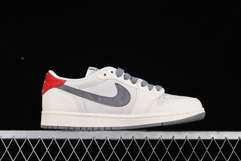 Nike Travis Scott x Fragment Design x Air Jordan 1 Low OG SP AJ1 LV Collaboration Casual Sneakers - XY2688-103