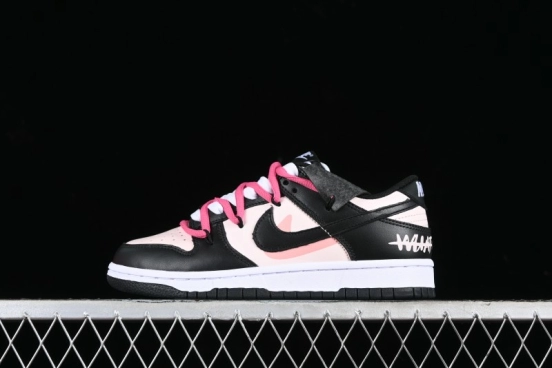 Nike Dunk Low SB Raspberry Mousse Pink Strap Casual Skate Shoes - CW1590-100