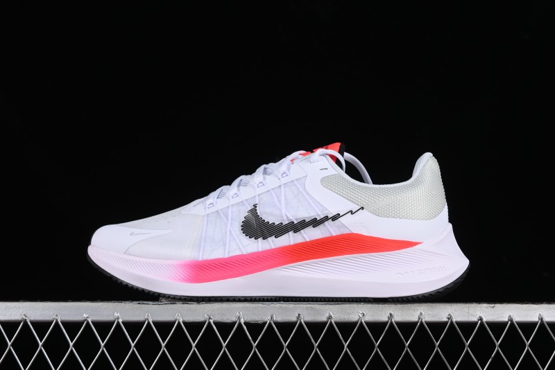 Nike Zoom Winflo 8 Breathable Mesh Running Shoes with Forefoot and Heel Zoom Air Cushion - CW3419-100