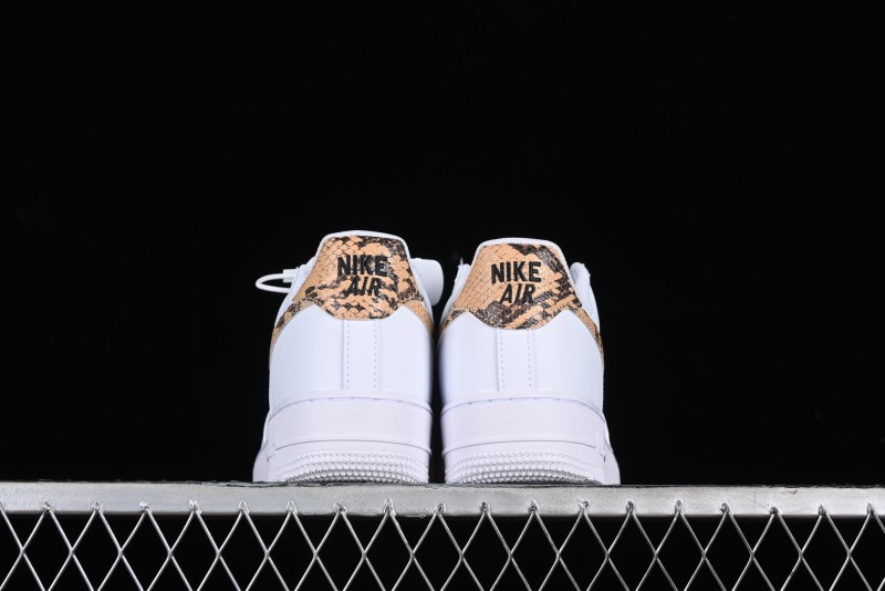 Nike Air Force 1 '07 Low Casual Sneakers with Full-Length Air Cushion - AO1635-100