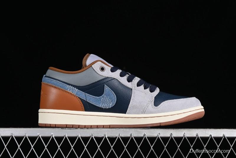 Nike Air Jordan 1 Low AJ1 Customized Low-Top Casual Sneakers - FZ5042-041