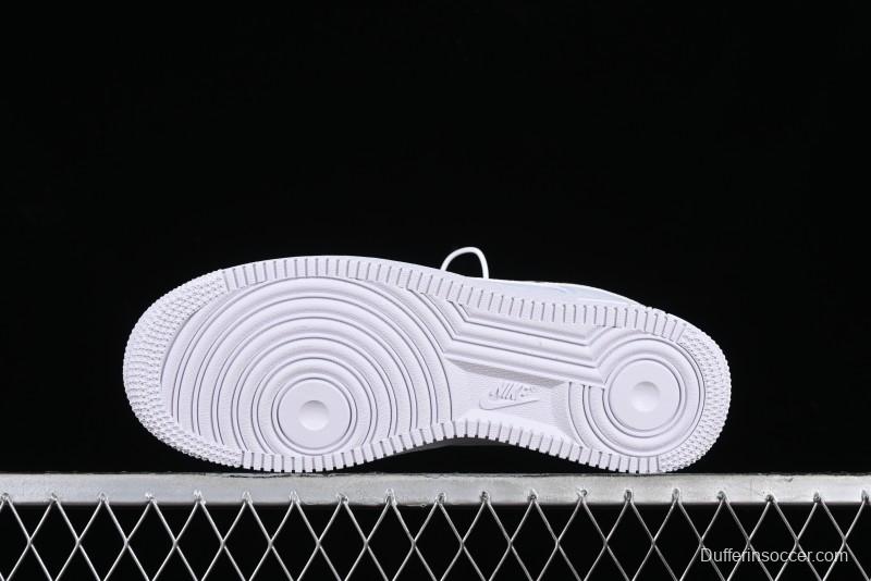 Nike Air Force 1 '07 Low Casual Sneakers with Full-Length Air Cushion - AO1635-100