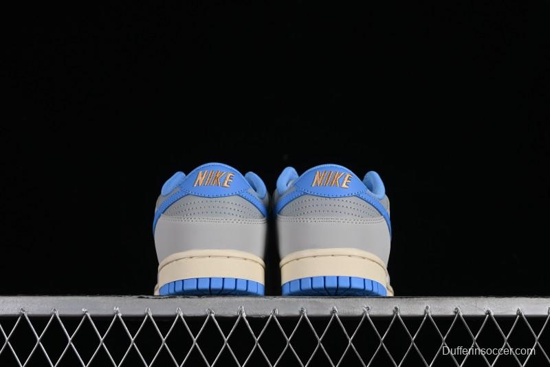 Nike Dunk Low SB "Athletic Department" Grey Blue Leather Skateboarding Shoes - FN7488-133