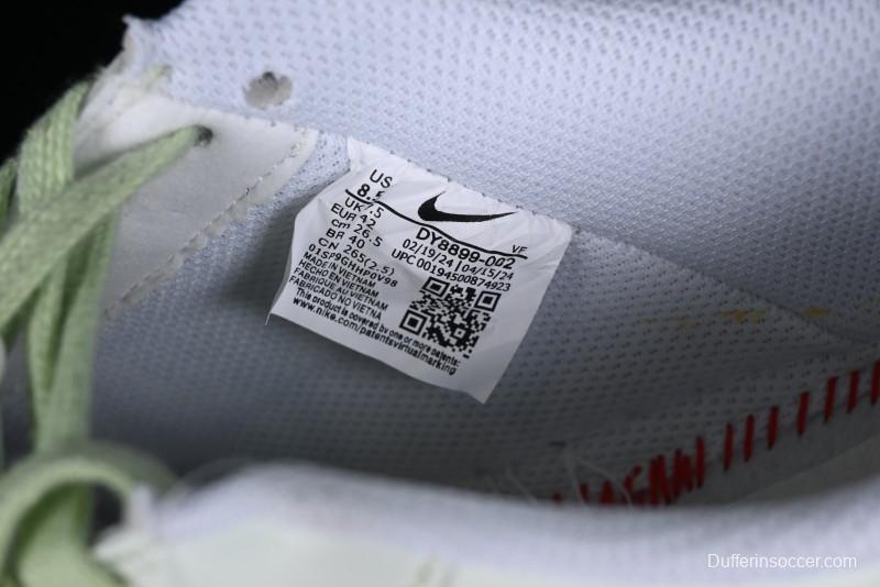 Nike Air Force 1 '07 Low Casual Sneakers with Anime-inspired Green Apple Spray Paint Design - DY8899-002