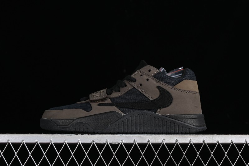 Nike Travis Scott x Jordan Cut The Check AJ1 Basketball Shoes with Velcro Design - FZ8117-200
