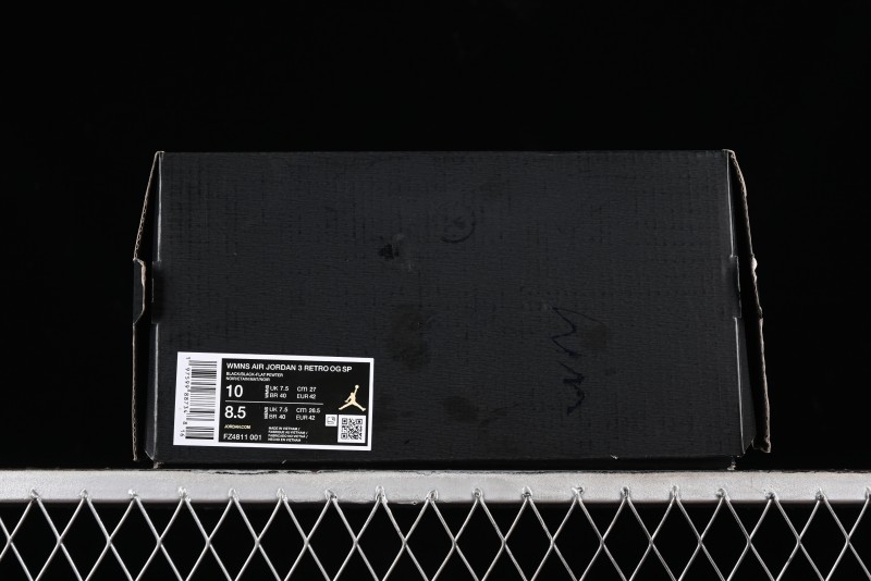 Nike A Ma Maniere x Air Jordan 3 Retro Black Sneakers - FZ4811-001