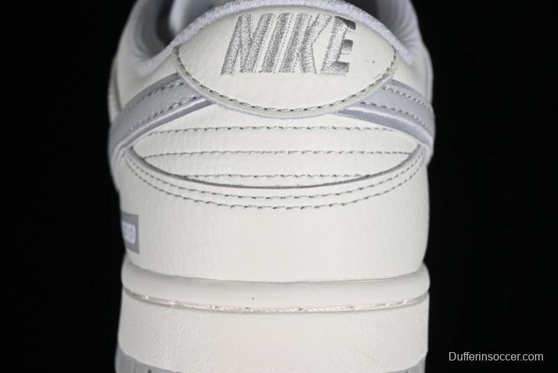 Nike SB Dunk Low UN Collaboration - Light Grey Swoosh Anniversary High-End Custom Low-Top Casual Skate Shoes - SF1588-135