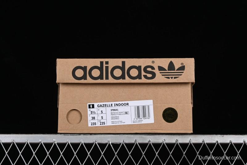 Adidas Originals Gazelle Indoor IF9641 Retro Casual Slip-Resistant Low-Top Sneakers - IF9641