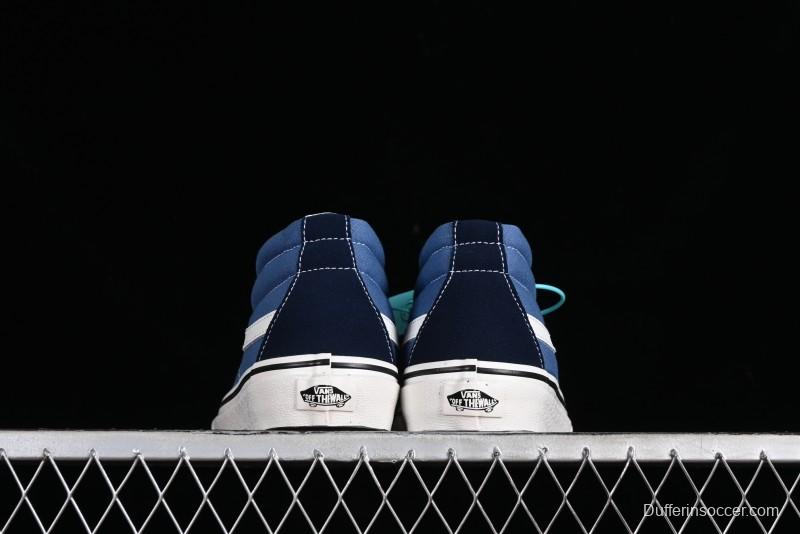 Vans Sk8-Mid Navy Blue Mid-Top Retro Classic Casual Canvas Shoes - VN0A391F5TU