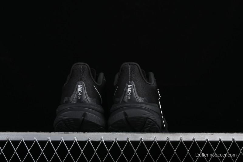 HOKA ONE ONE MACH 6 Flagship Racing Shoes with Carbon Plate Technology and Asymmetric Design - 114791 BLACK