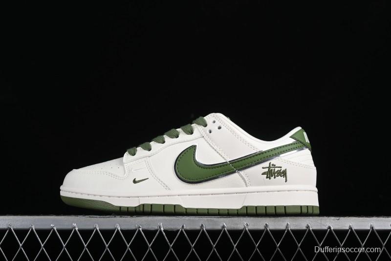 Stussy x Nike SB Dunk Low Anniversary Premium Customized Sneakers - DQ1098-381