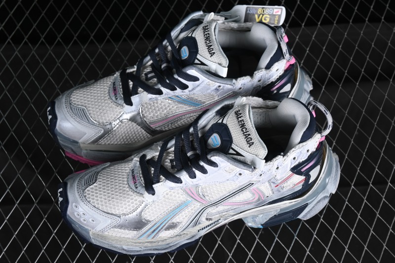 Balenciaga Runner Kith Four Color Retro Casual Sneakers - W3RMU9154