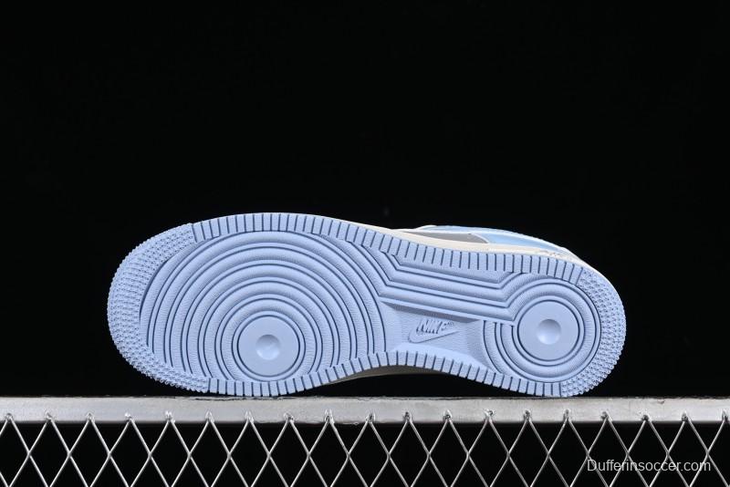 Nike Air Force 1 '07 Low Bape Collaboration - Light Grey Blue Casual Sneakers BB9599-204