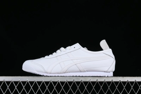 Onitsuka Tiger Mexico 66 Low-Top Leather Sneakers for Casual Running - 1183A844-100