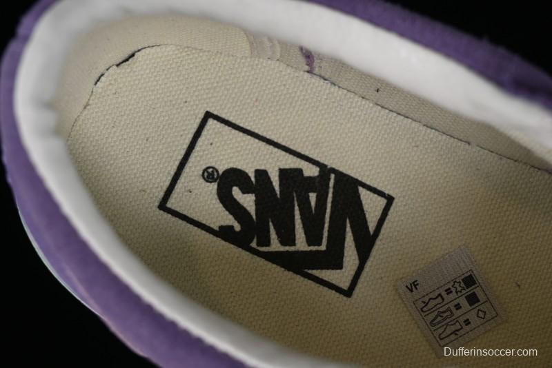 Vans Style 36 Low-Top Skate Shoes with Purple Embroidery - VN000CRPGRN