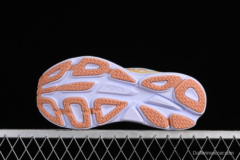 HOKA ONE ONE Bondi 8 Functional Cushioned Running Shoes with Engineered Mesh Upper - 1127954 SSCA