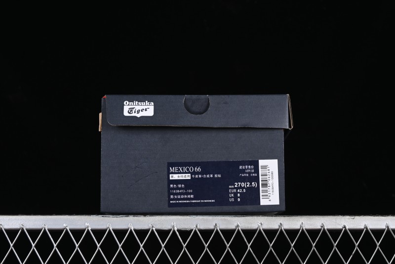 Onitsuka Tiger Mexico 66 Low-Top Leather Sneakers for Casual Running - 1183B493-100
