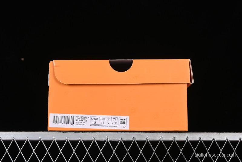 Nike Travis Scott x Fragment Design x Air Jordan 1 Low OG SP AJ1 LV Collaboration Casual Sneakers - XY2688-103